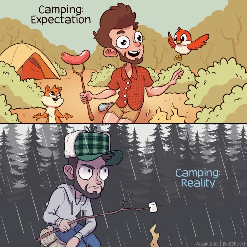 camping,expectativa,lluvia,realidad,verdad