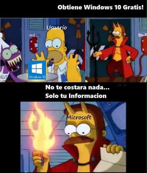 Los Simpsons,Microsoft,Windows 10