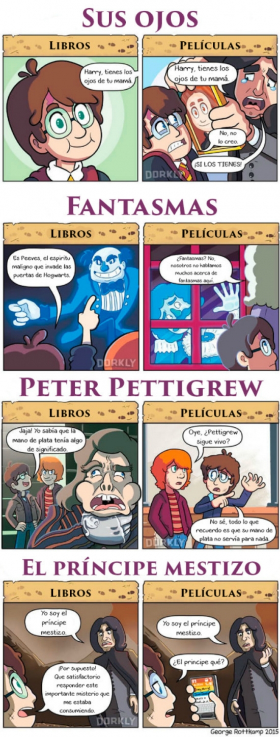 Otros - Diferencias de las películas y libros de Harry Potter (Parte 1)