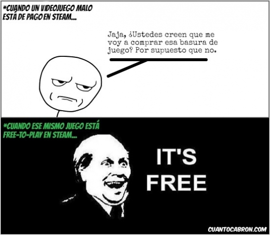 Its_free - Las diferencias entre un juego de pago y gratis
