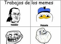 Enlace a Estas serían las profesiones de los protagonistas de los rage comics
