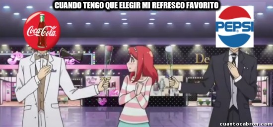 Bebidas de cola,Coca Cola vs Pepsi,El anime se llama,Gaseosas,Resfrescos