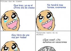 Enlace a En vacaciones todo lo de la escuela se borra automáticamente