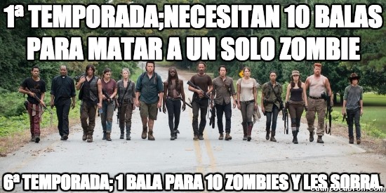 Meme_otros - La evolución de The Walking Dead