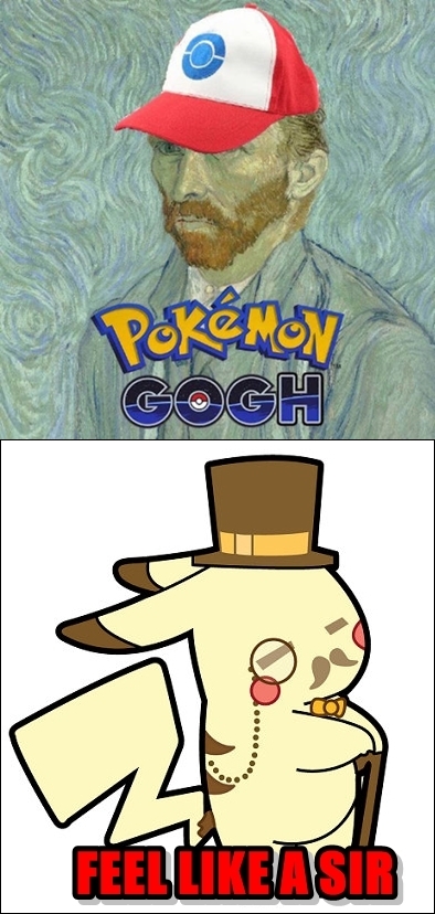arte,fiebre,fino,Pikachu,Pokémon GO,todos quieren,Vincent van Gogh