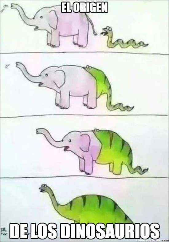 dinosaurios,elefante,origen,serpiente