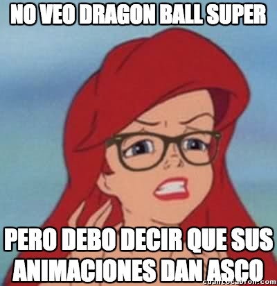 animaciones,Ariel,asco,dragon ball super
