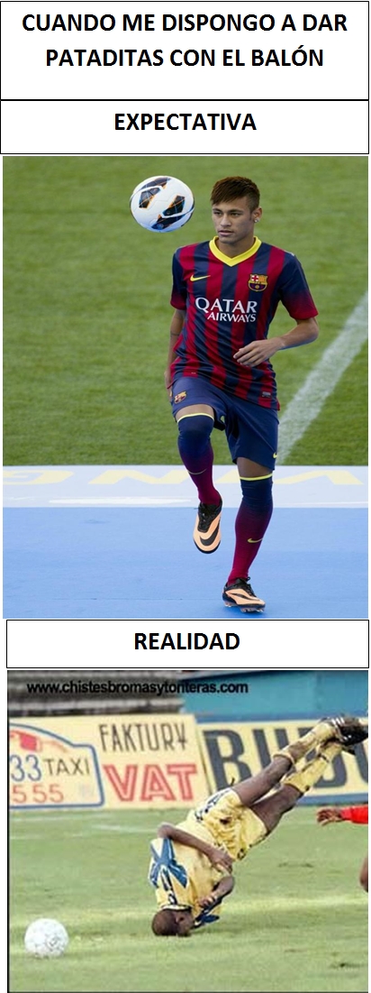 Caida,Expectativa vs. Realidad,Fútbol,Neymar Jr.