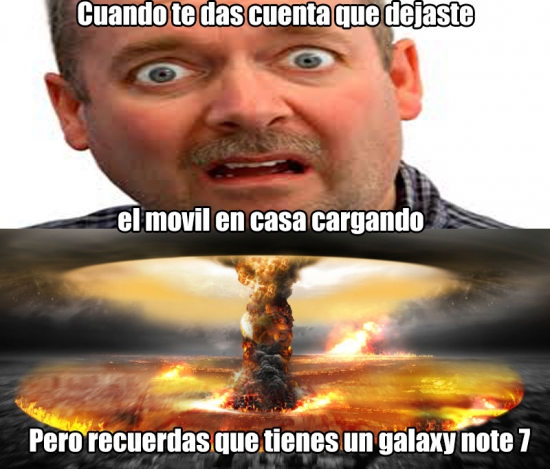 7,atomica,bateria,bomba,explosion,Galaxy,humor,iphone,moviles,note