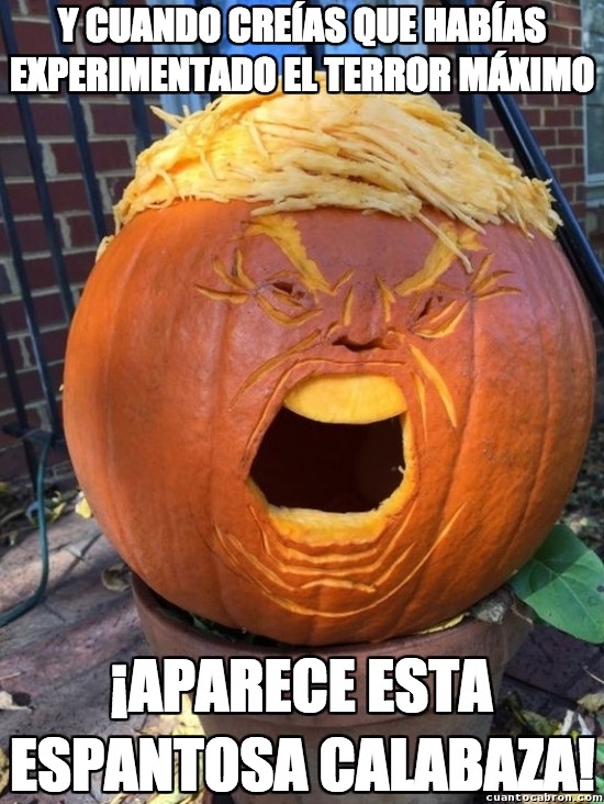 calabaza,Donald Trump,Halloween,terror
