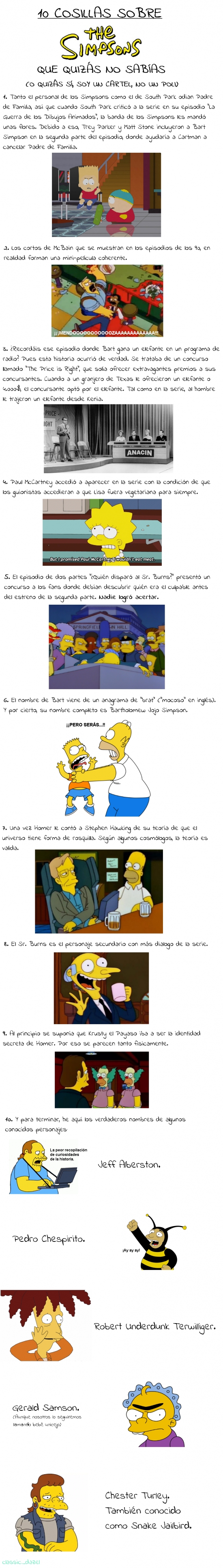 Otros - Diez cosillas sobre los Simpsons que quizás no sabías