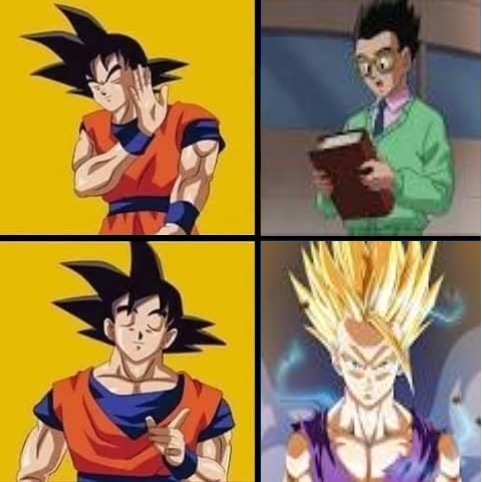 Gohan mierder,Goku,gusta