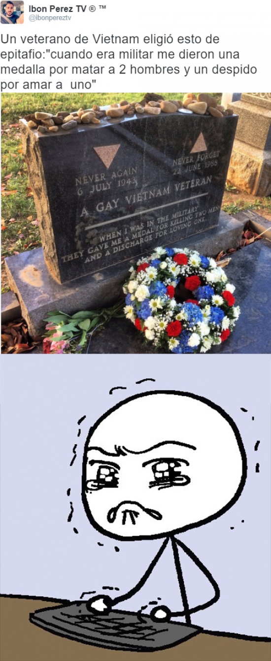 Meme_otros - Esta lápida de un veterano de Vietnam me puso muy triste