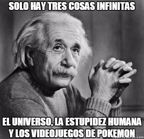 Einstein,Infinitos,Pokemon