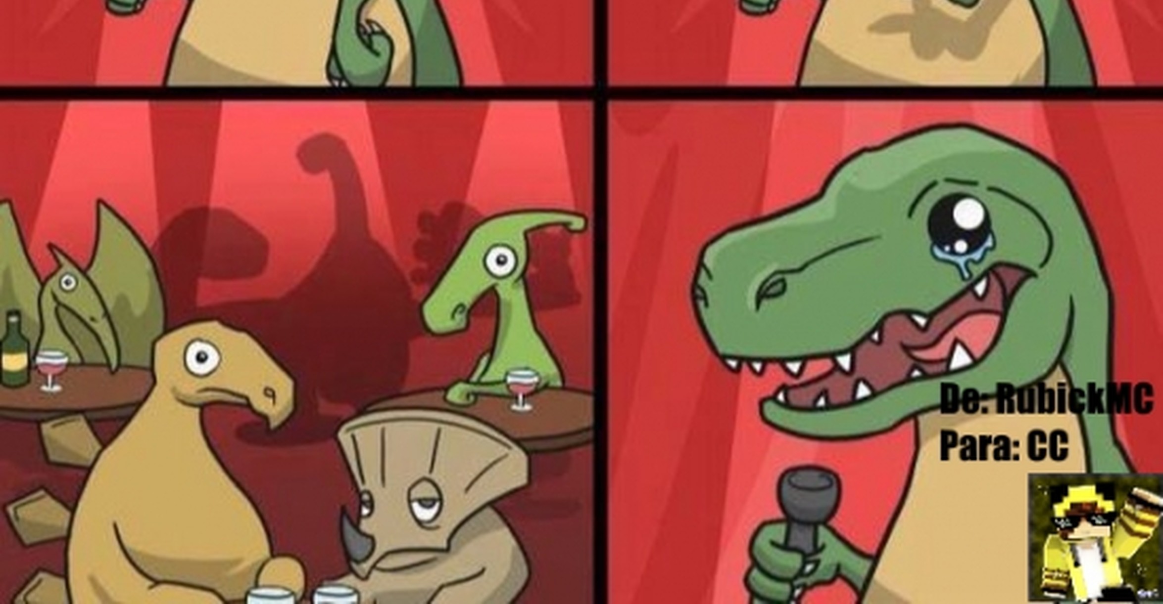 El Dinosaurio Comediante y su nuevo hit