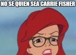 Enlace a Carrie Fisher y su muerte...