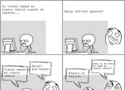 Enlace a Viendo memes en CC