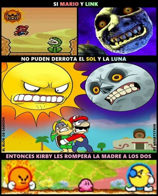 juegos,Kirby,Link,Luna,Mario,Sol