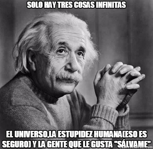 Albert Einstein,cosas infinitas,estupidez humana,universo
