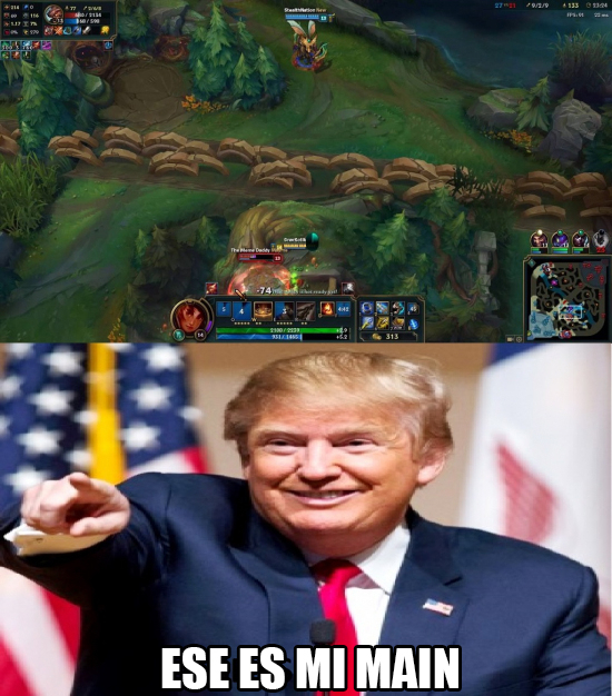 Meme_otros - Donald Trump sabe que jugar