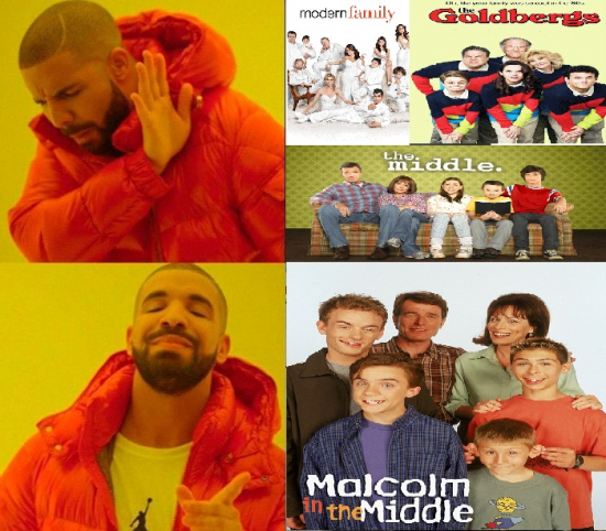 familias,malcolm in the middle,modern family,serie,the goldberg,the middle