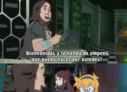 Enlace a El gran guiño de Little Witch Academia al programa de Rick