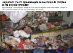 Enlace a Hoy, en 1000 maneras de morir: Japonés muere sepultado por revista para adultos