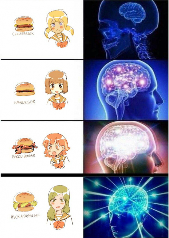 aguacate,bacon,cerebro,hamburguesa