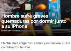 Enlace a El tremendo problema de un usuario con un iPhone y quemaduras