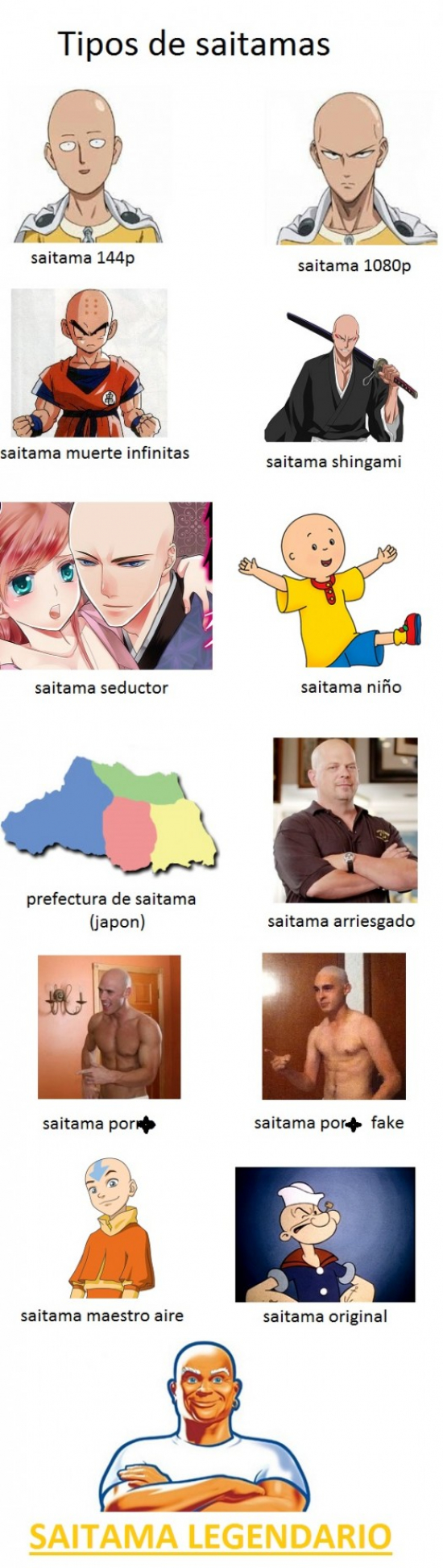 Meme_otros - Hay diferentes tipos de Saitama