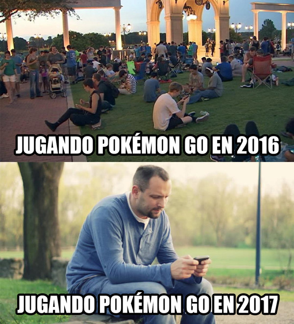 Meme_otros - Pokémon Go ya no es lo que era...