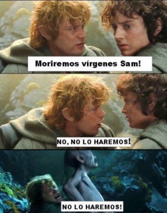 Meme_otros - Nadie va a morir así, Frodo