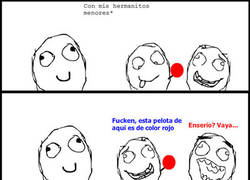 Enlace a La pelota es roja no verde ¿ok?