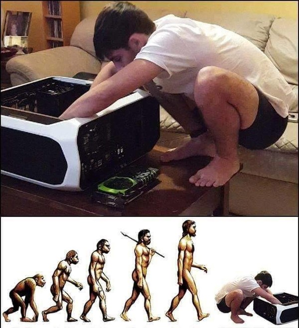 evolución,hombre,ordenador