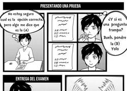 Enlace a La estresante entrega de un examen