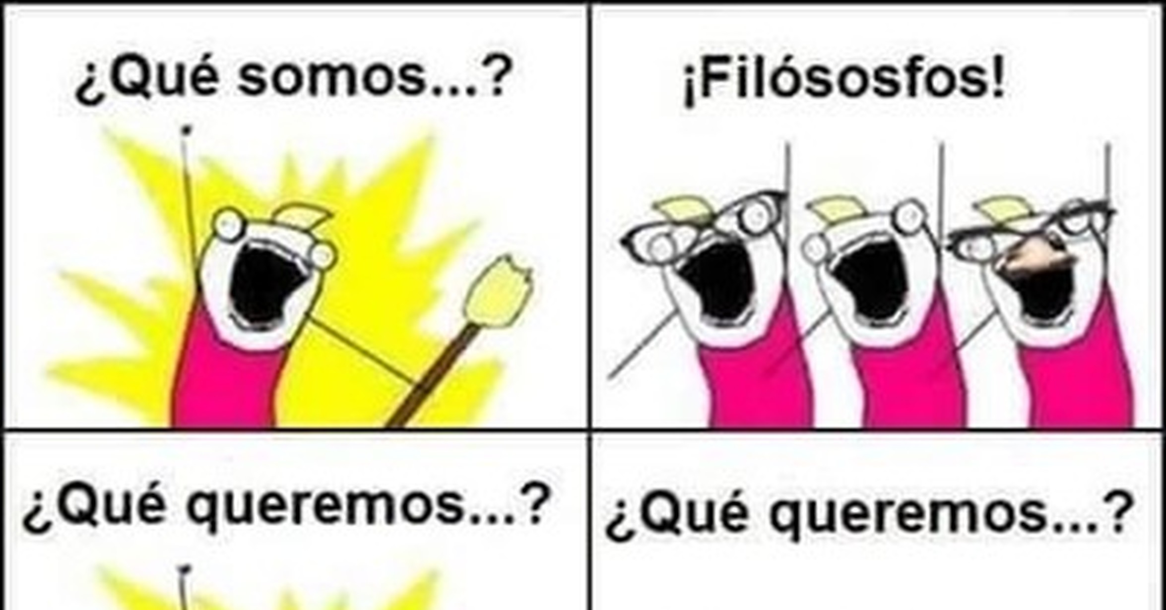 Cuánto cabrón / ¿Dónde? ¿Cuándo? ¿Por qué? ¿Quién lo hizo?