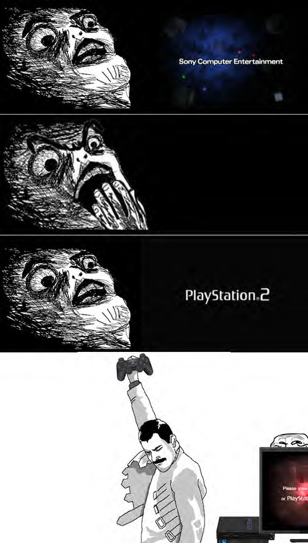 Freddie_mercury - Ese momento cuando tu PlayStation 2 leía tu juego favorito...