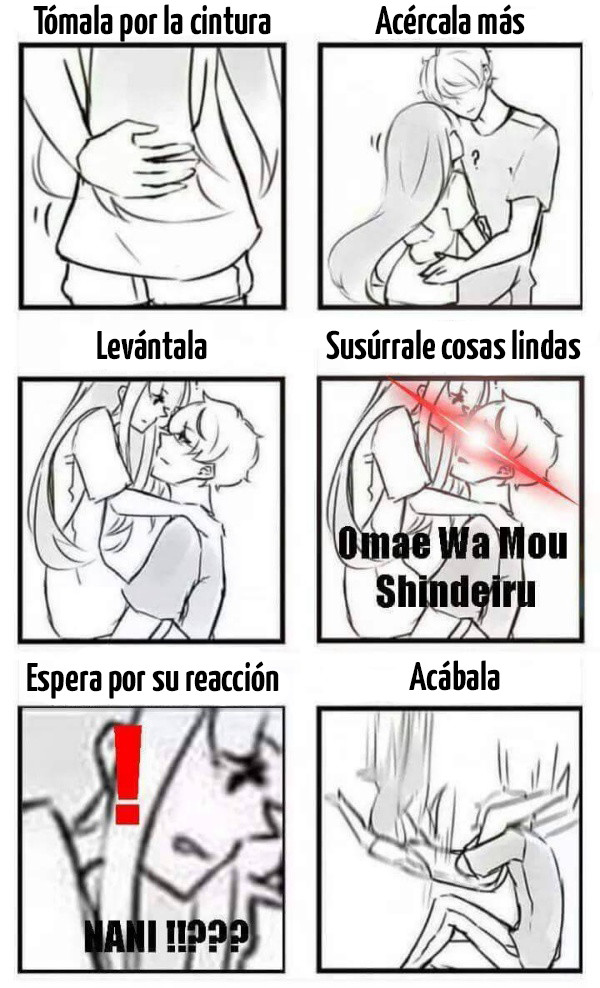 chica,hombre,mujer,nani,omae wa mou shindeiru,pareja