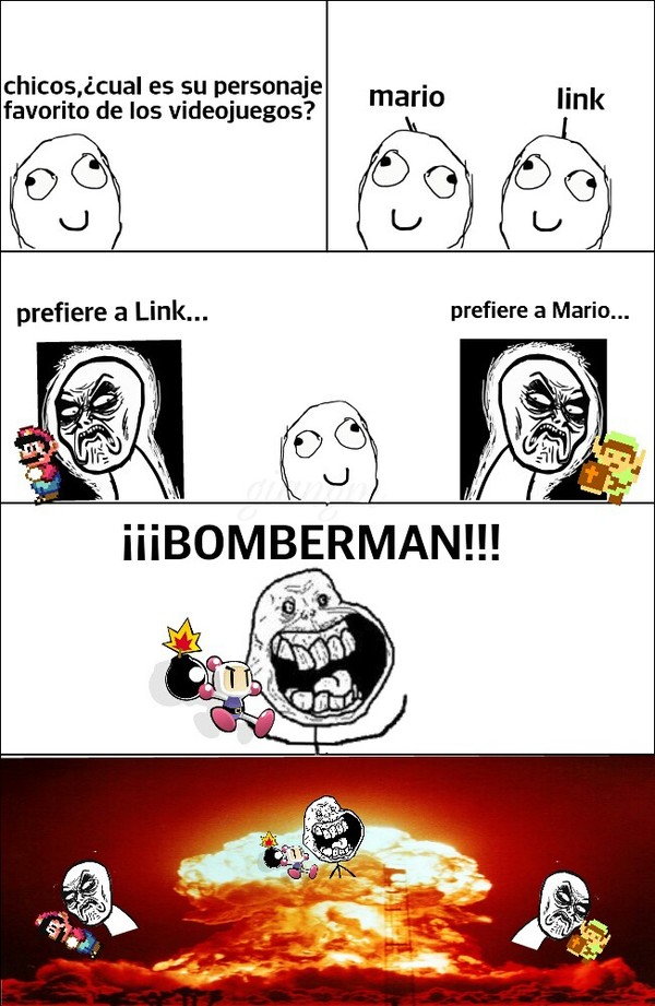 Bomberman,mario,sonic