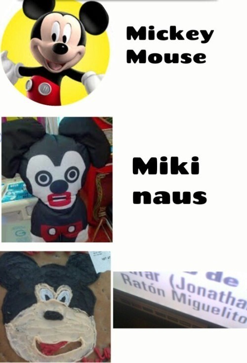 Meme_otros - Tres niveles de Mickey Mouse