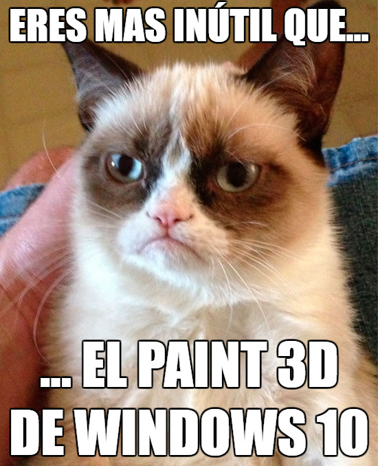 Grumpy_cat - Paint 3D
