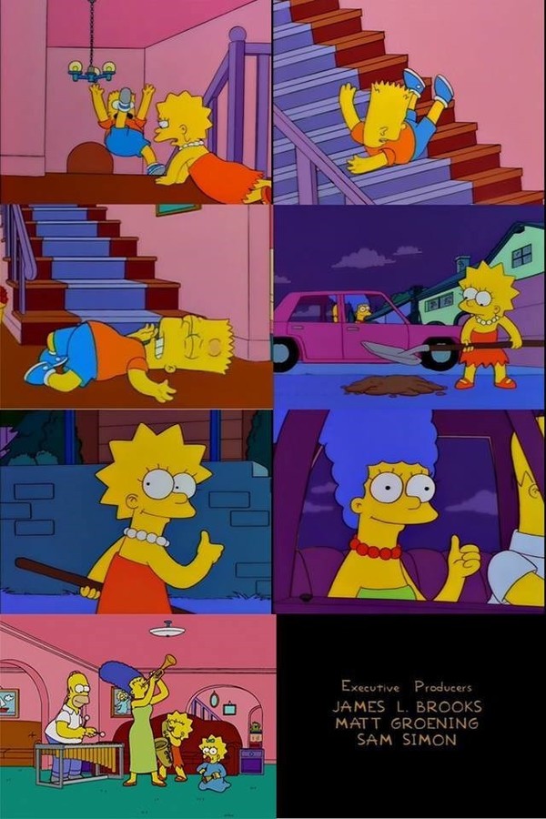 Meme_otros - Y así de fácil se termina un capítulo de Los Simpson