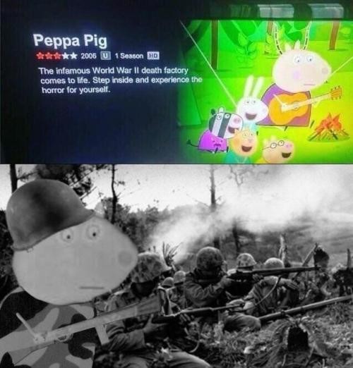 cerdita,guerra mundial,peppa pig