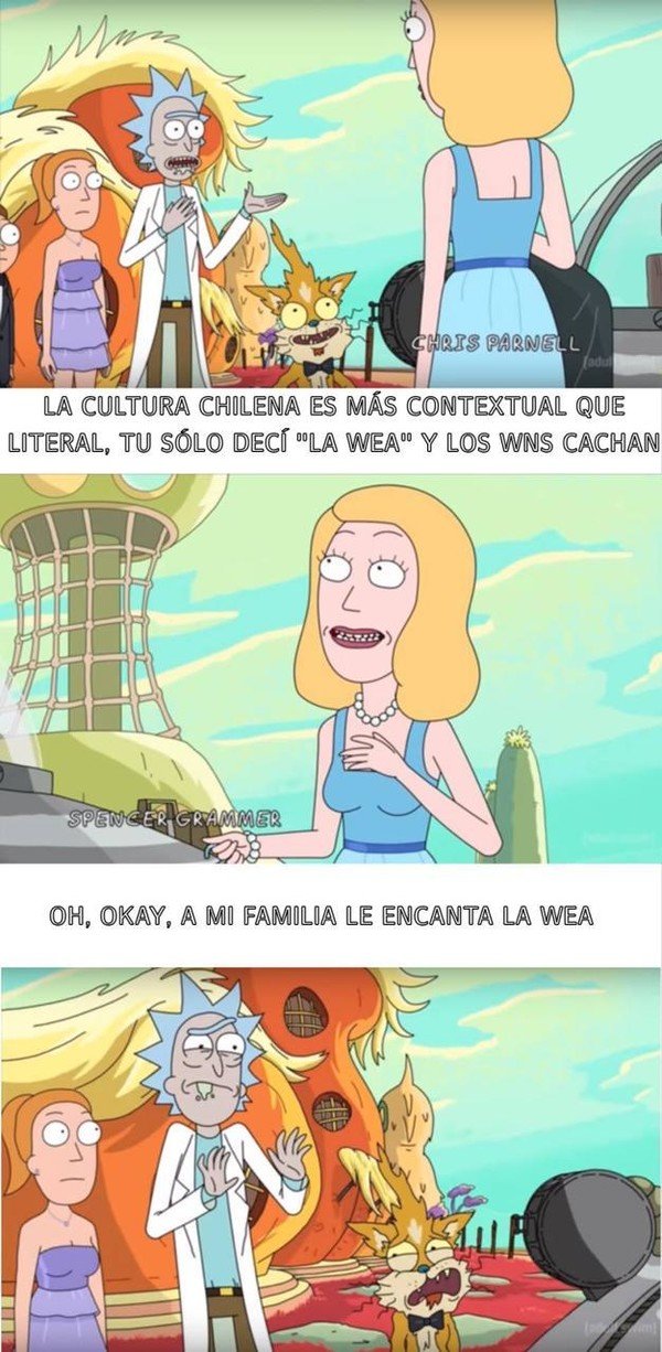 chile,rick and morty,rick y morty