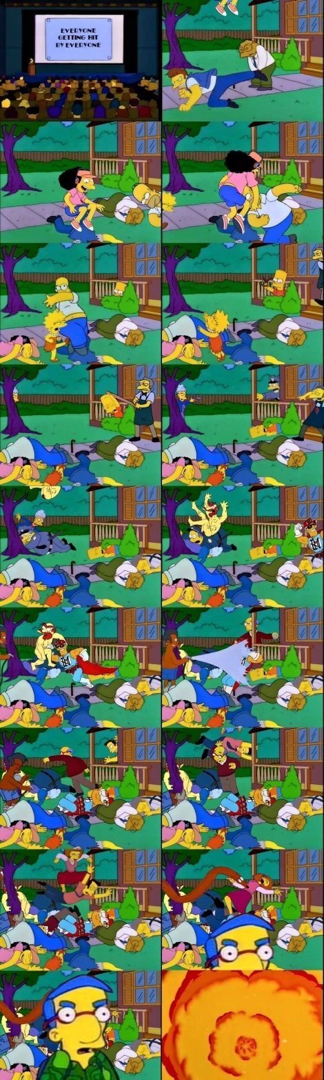 Meme_otros - Final inesperado en Los Simpson