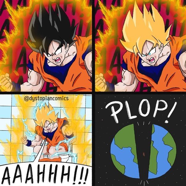 Otros - Goku empleando su máxima fuerza