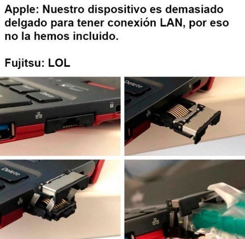 Meme_otros - Fujjitsu se ríe en la cara de Apple