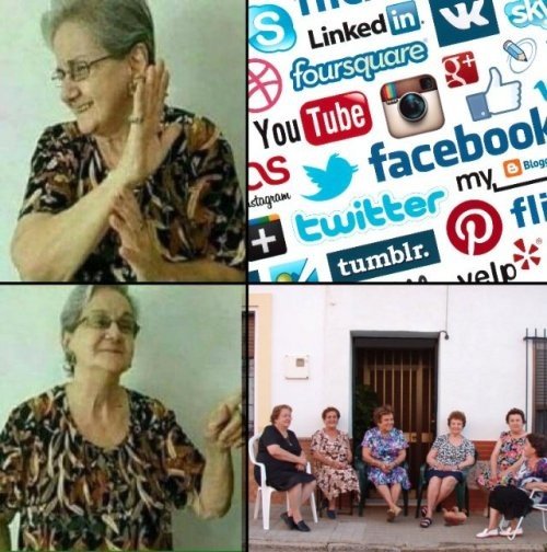Meme_otros - Las redes sociales favoritas de nuestros mayores
