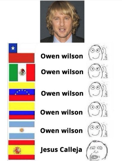 Meme_otros - Así se dice Owen Wilson en diferentes países