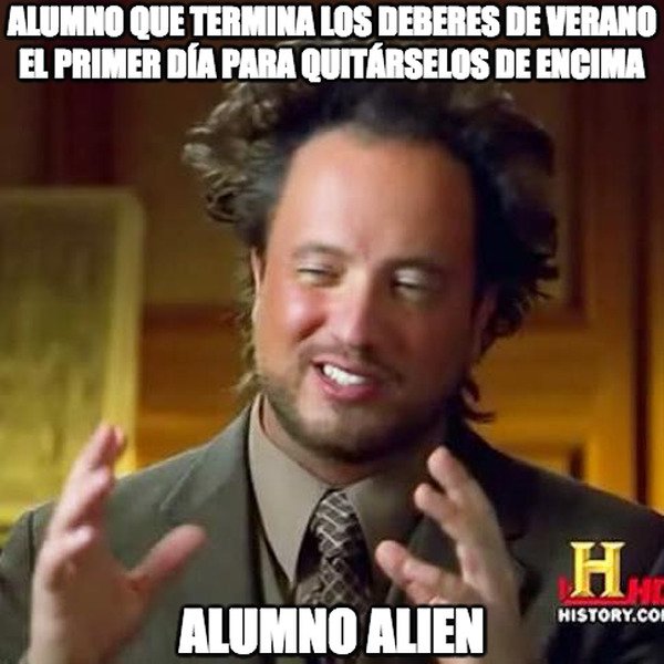 alien,alumno alien,deberes,verano